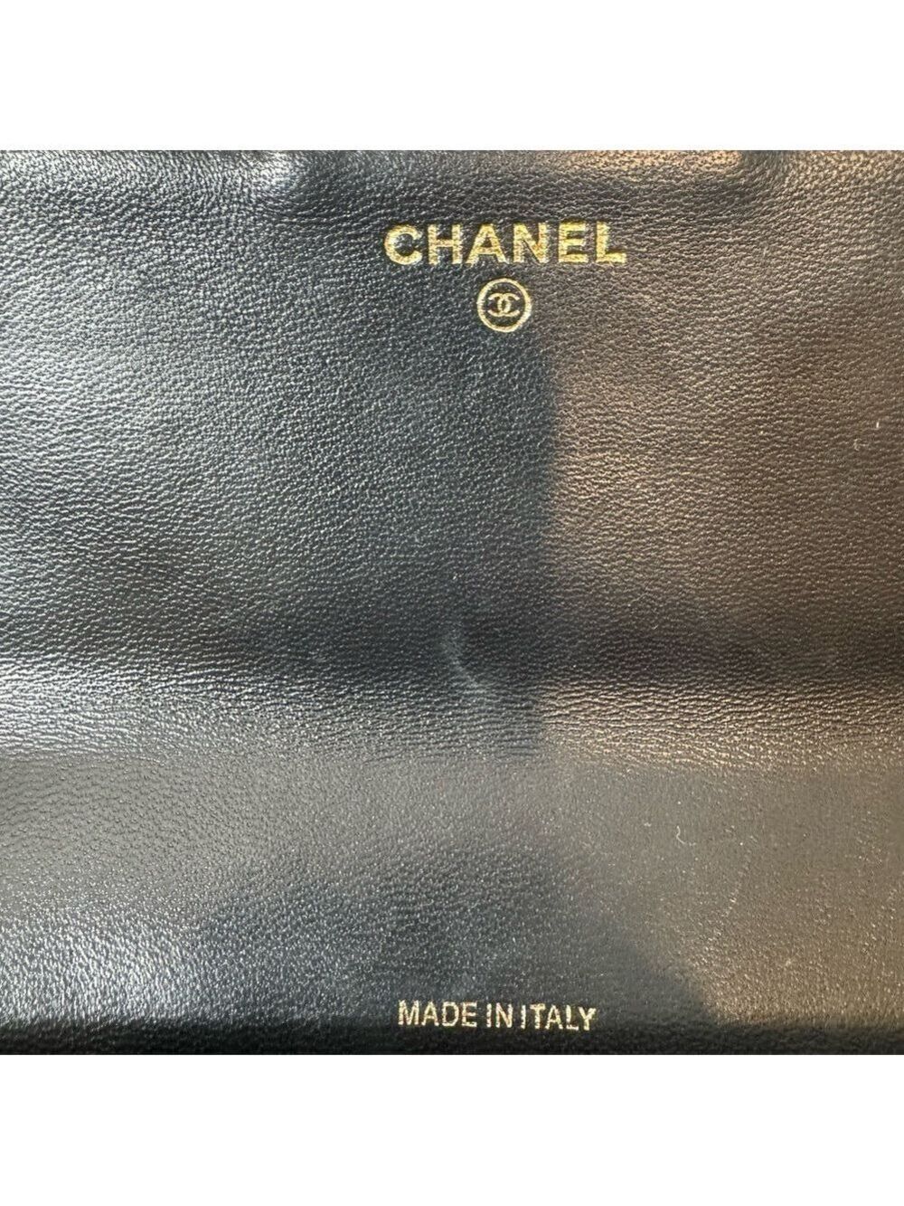 Chanel Mini Quilted Lambskin Chain Crossbody Bag Black Gold Hardware COA - Picture 12 of 16
